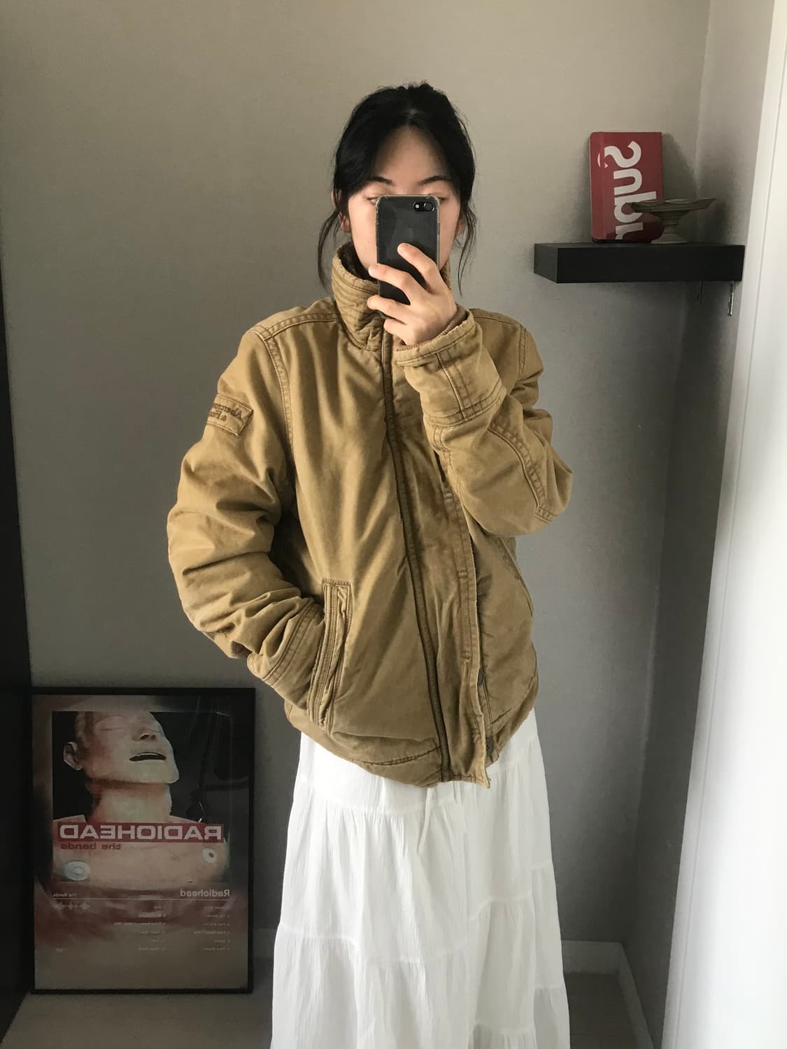 아베크롬비 쉐르파 베이지 헤비 자켓 상품이미지2