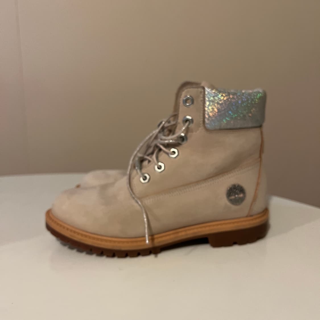 팀버랜드 6인치 워터프루프 베이비핑크 엔 실버 상품이미지2