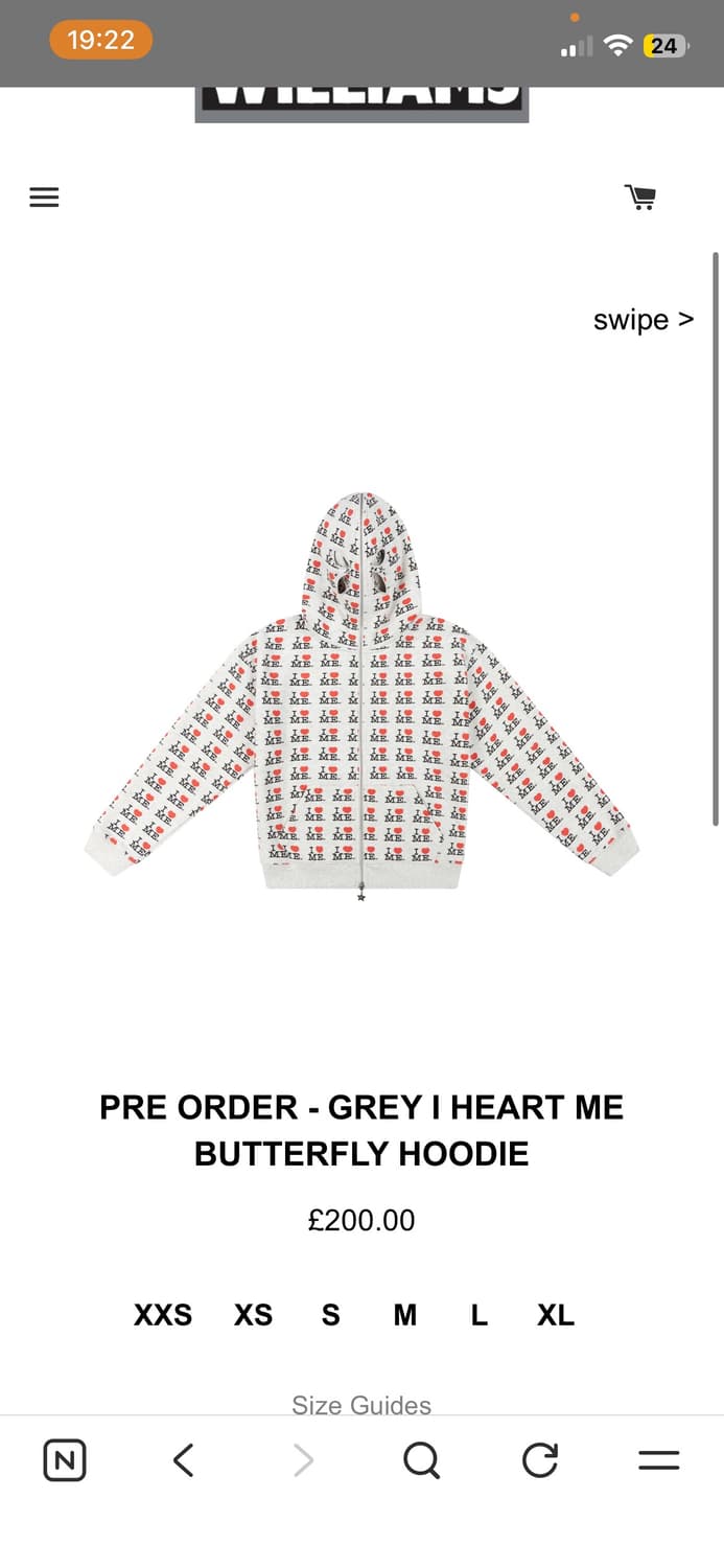 애슐리 윌리엄스 후드집업 s 구해요 상품이미지1