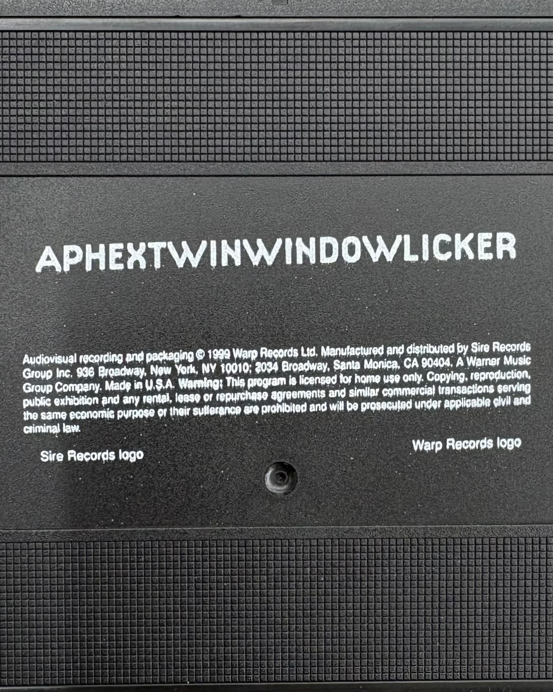 Aphex Twin 에이펙스 트윈 1999 비디오 테이프 상품이미지3