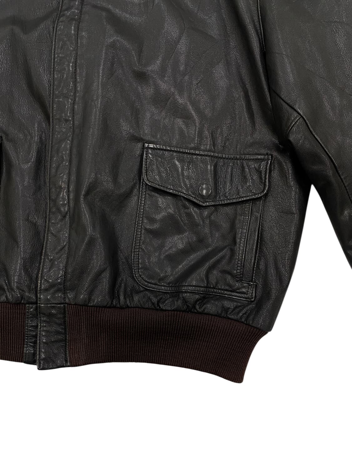 1992s 엘엘빈 타입A-2 레더 자켓 상품이미지4