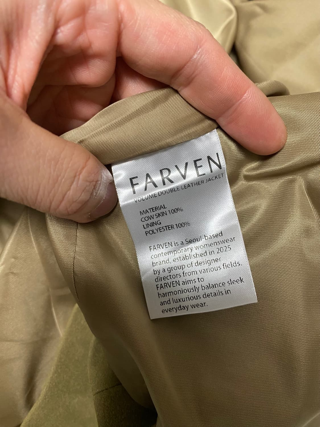 파르벵 볼륨 더블 레더 자켓 토프 FREE 상품이미지4