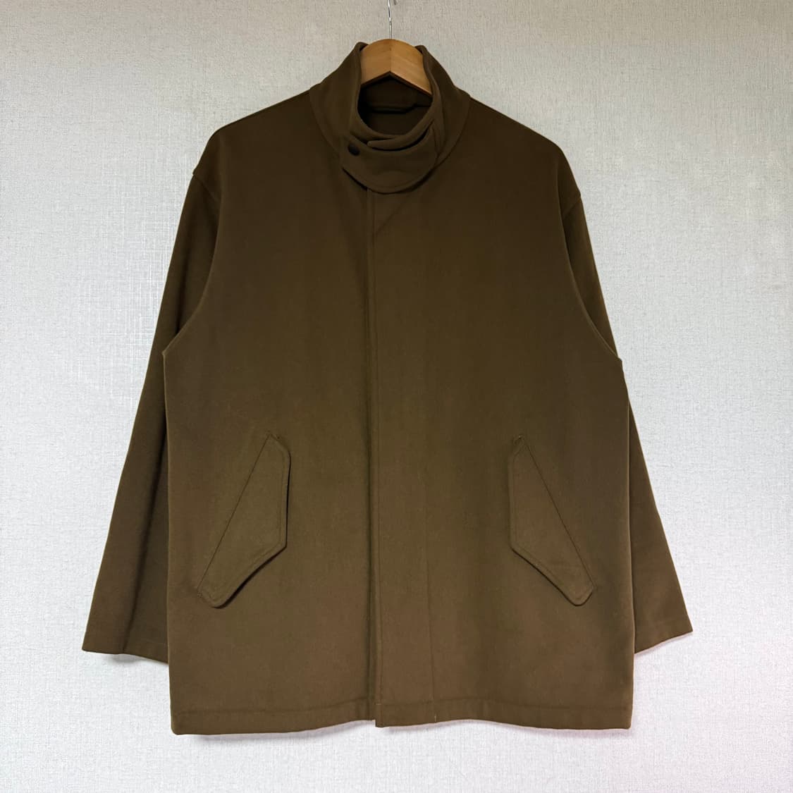 [2]코모리 펠튼 울 나일론 Zip 블루종 자켓 상품이미지5