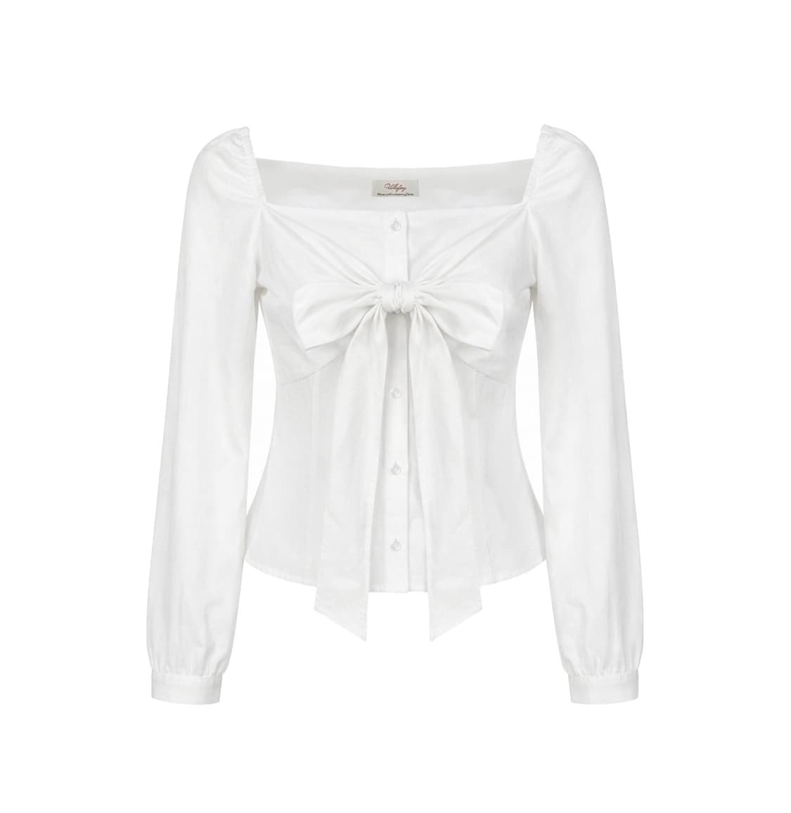 위스페어리 리본블라우스 whisfairy 상품이미지1