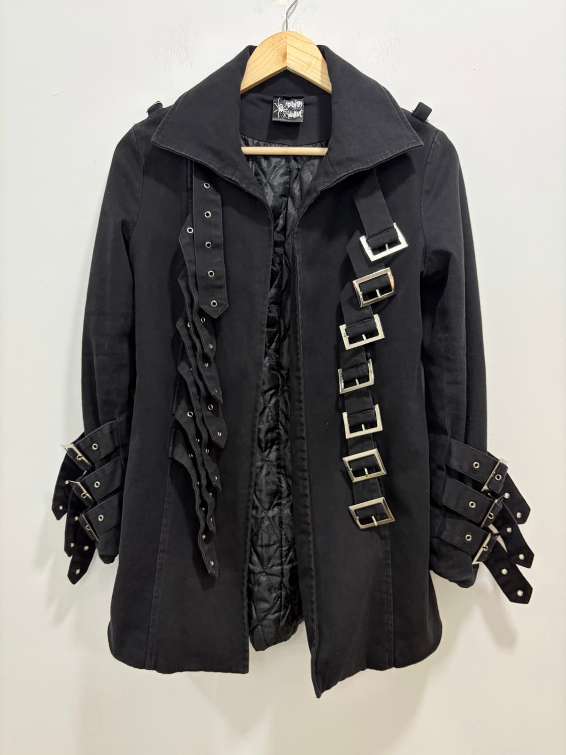 punk rave 멀티 버클 스트랩 고딕 펑크자켓 상품이미지6