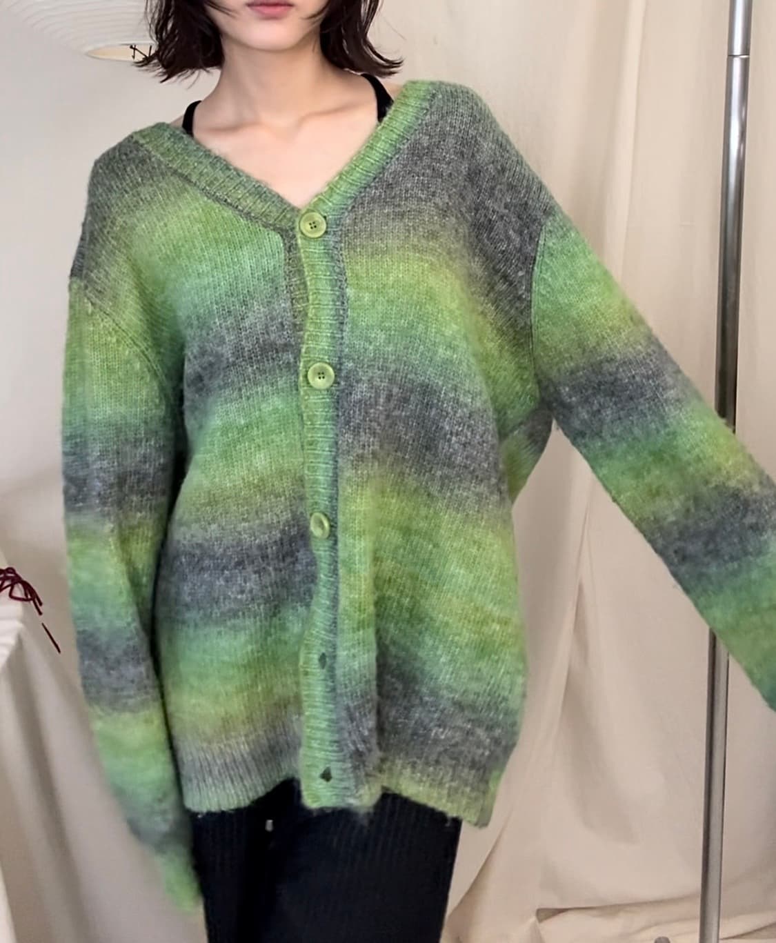 Aclent Gradation Knit Cardigan 상품이미지3