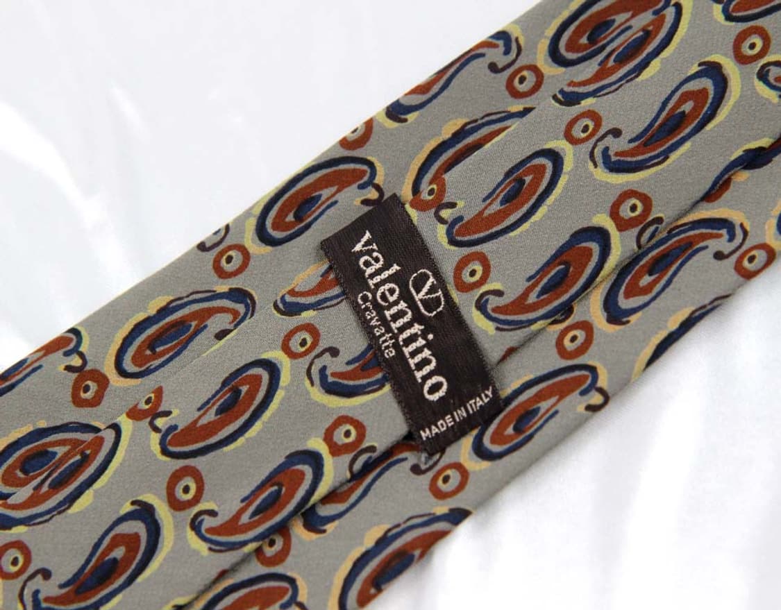 발렌티노 8.7cm A+등급 페이즐리 남자 명품 넥타이 상품이미지3