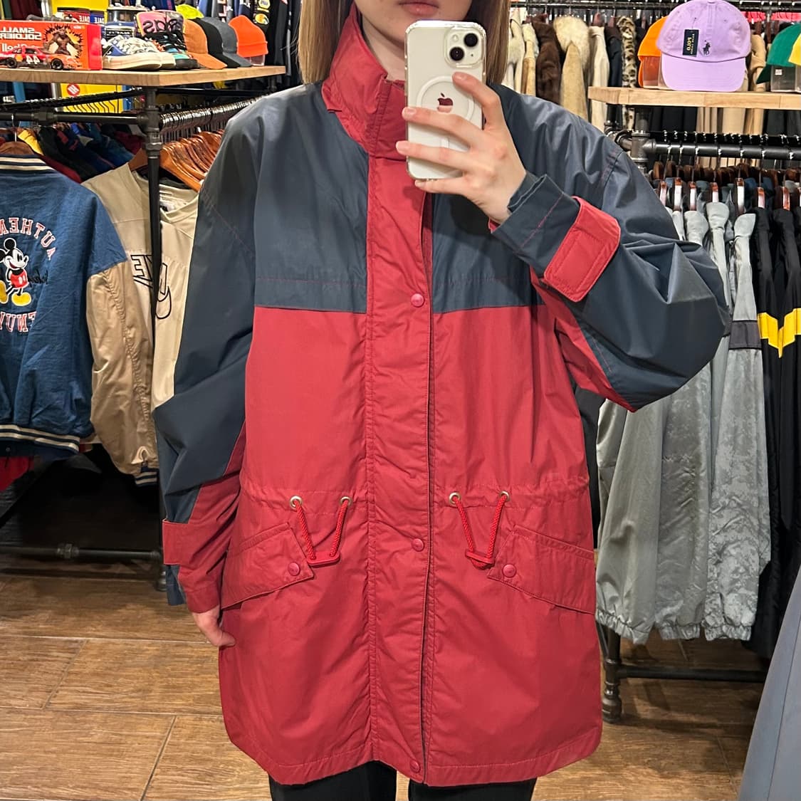 [HI] 라코스테 바람막이 점퍼 레드 상품이미지1