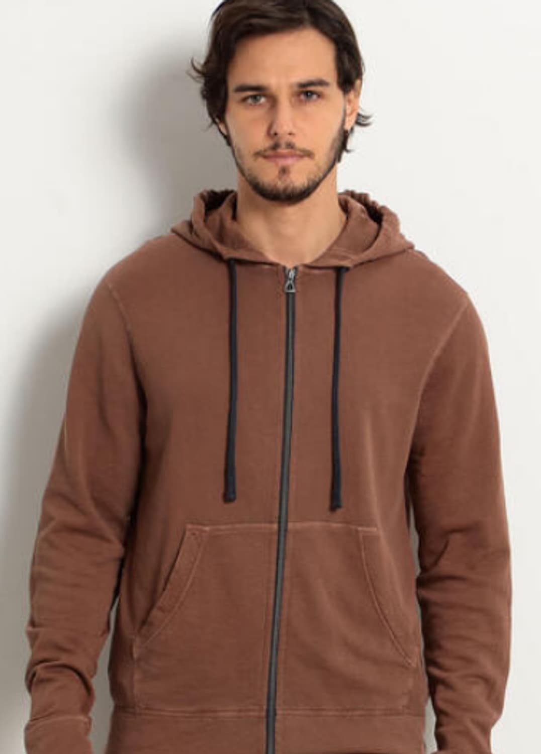 3) james perse 제임스펄스 프렌치 테리 후드 집업 브라운 상품이미지5