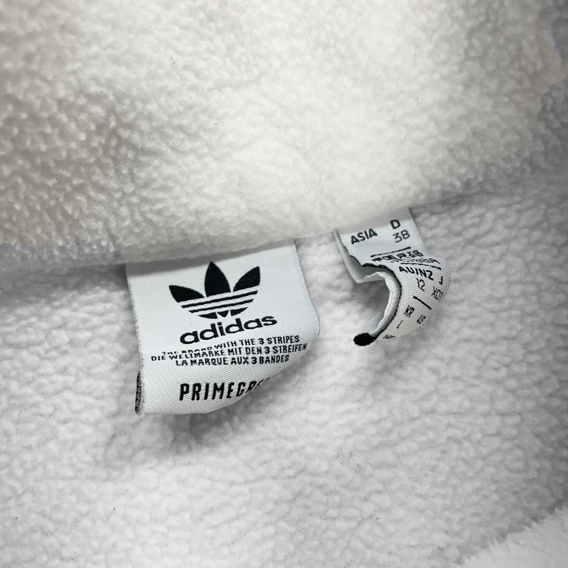 아디다스 파이어버드 플리스 하프 집업 화이트 상품이미지4