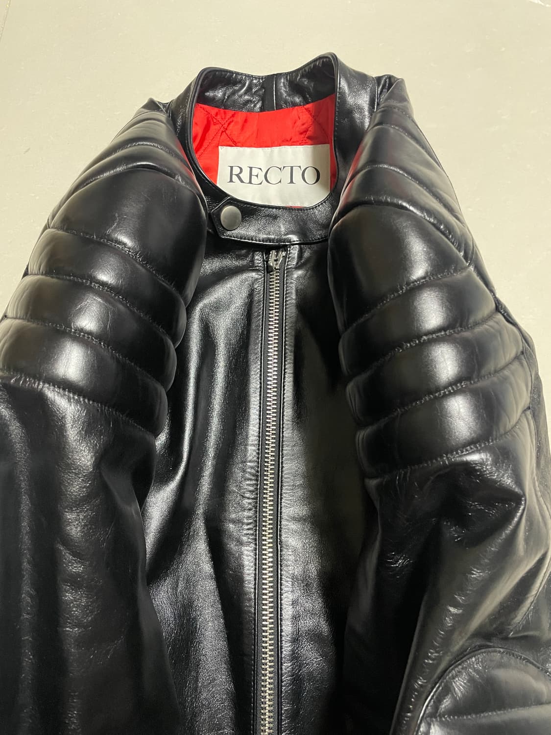 렉토 레드라이너 레더 점퍼 새상품 상품이미지3