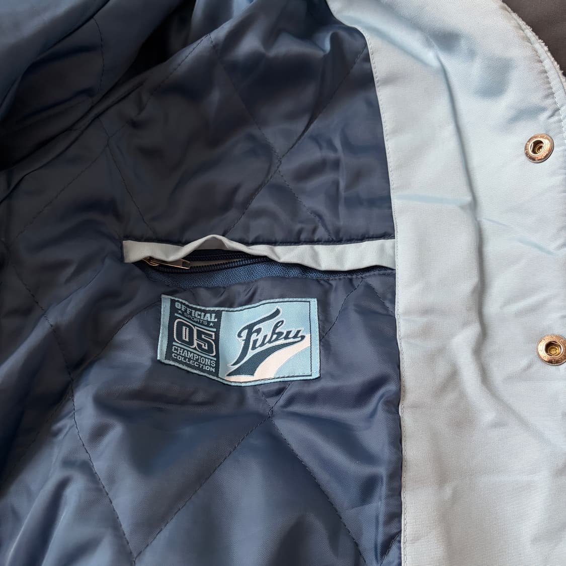 [FUBU] 후부 플리스 바시티 리그 블루종 점퍼 자켓 빈티지 상품이미지7