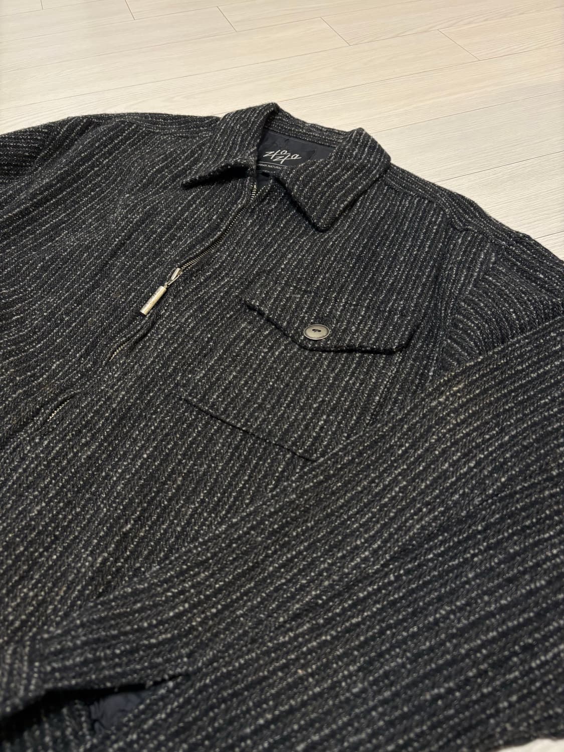 빈티지 박스핏 울 블루종 자켓 상품이미지1