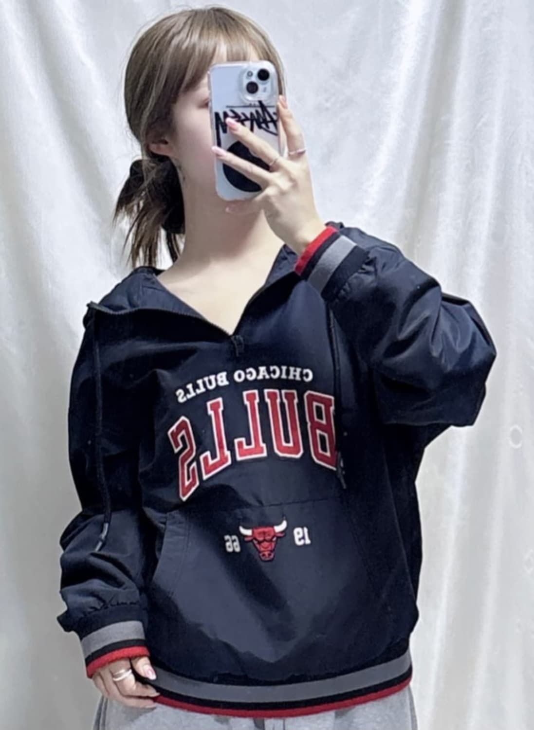 NBA 시카고 불스 아노락 바람막이 L 상품이미지3