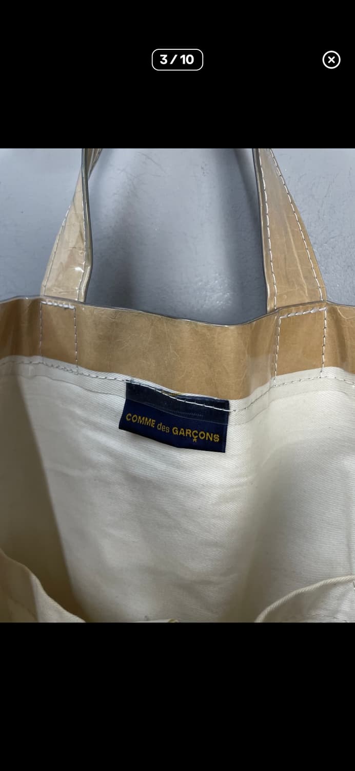 꼼데가르송 PVC 페이퍼 쇼퍼백 상품이미지2