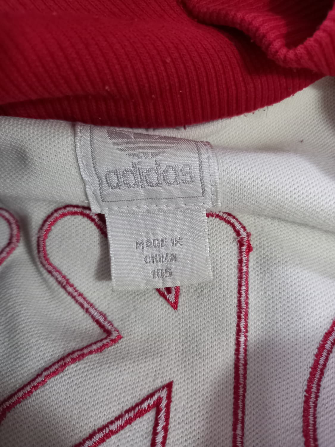 아디다스 도쿄 흰빨 화이트 저지 져지집업 105/XL 상품이미지5