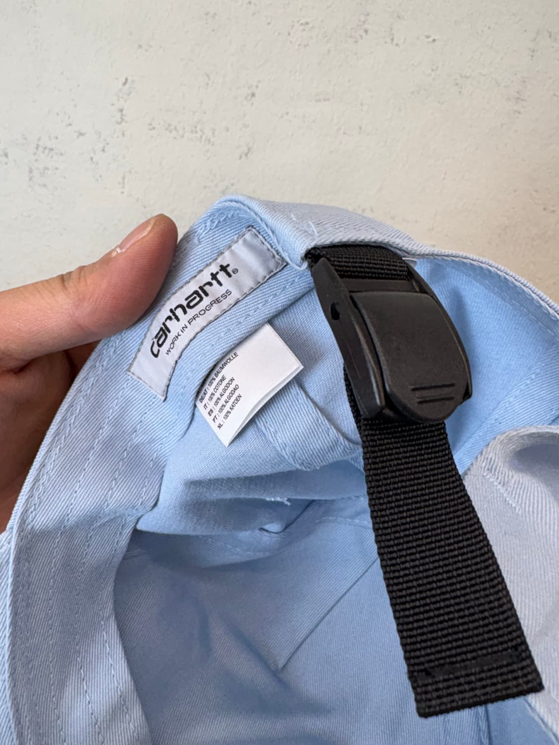 칼하트윕 버블 스크립트 볼캡 미스티 스카이 상품이미지4