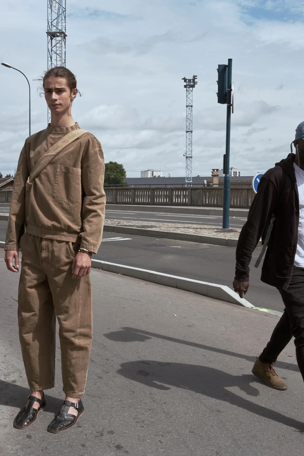 [S] 르메르 19 맨즈웨어 오버 스탠드 카라 지퍼 탑 셔츠 상품이미지2