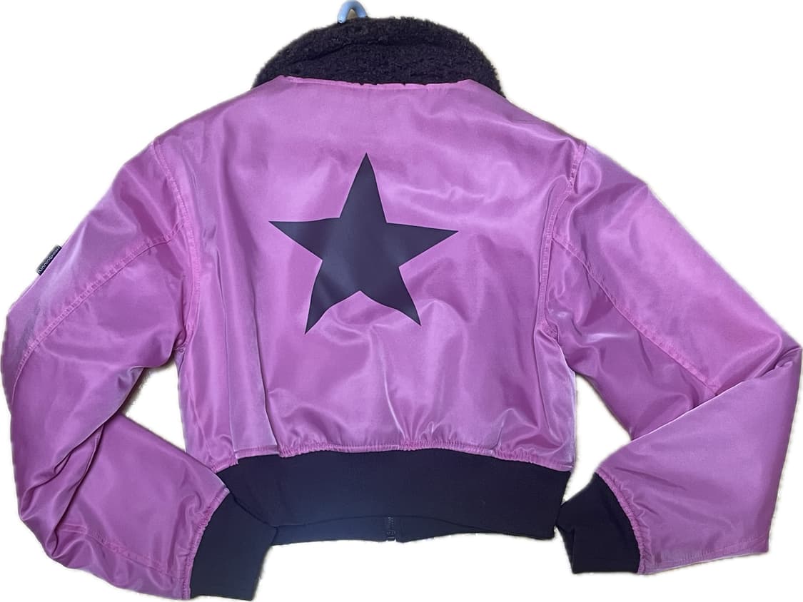 갸루깔 러닝하이 나일론-퍼 리버시블 집업 점퍼 [핑크/브라운] 상품이미지5