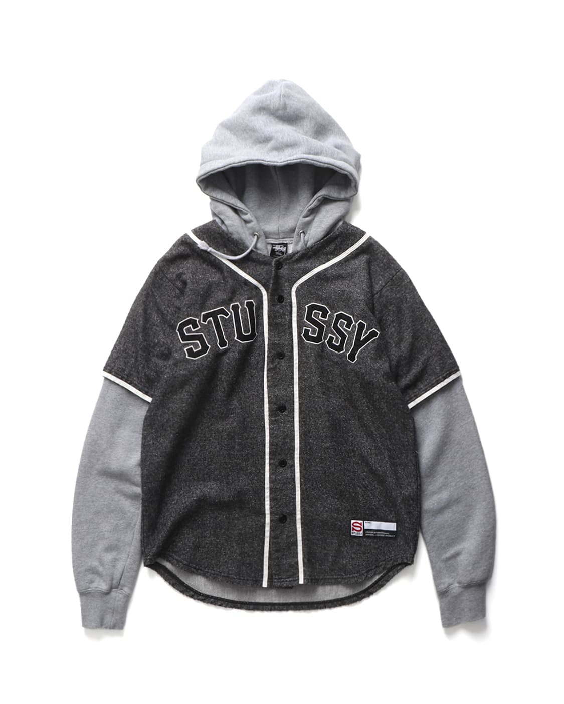 STUSSY Layered Baseball Hoodie 상품이미지1