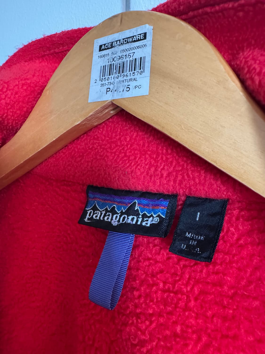 90년대 파타고니아 플리스 집업 가로지퍼 USA L사이즈 상품이미지9