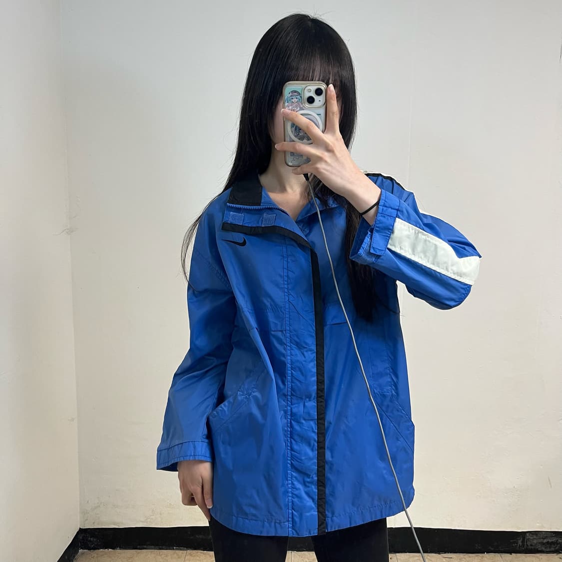 Nike 00s blue windbreaker 상품이미지1