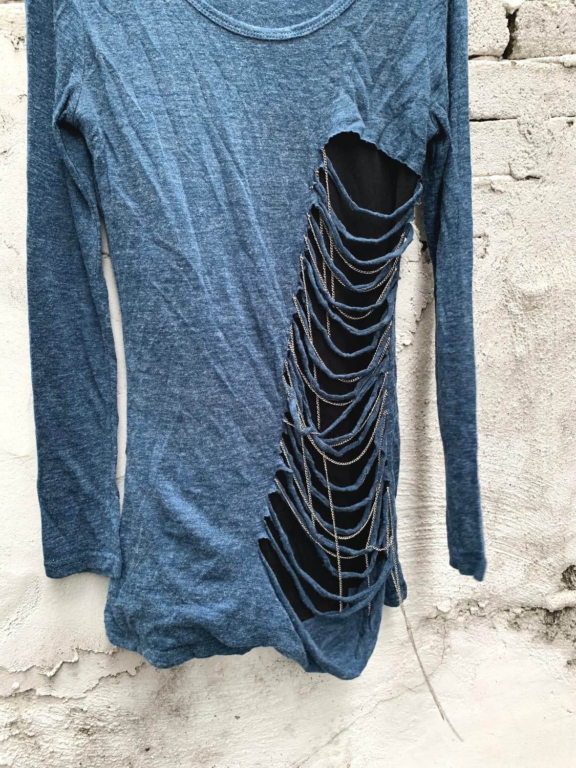 Park Girl distressed chain layered long  상품이미지2
