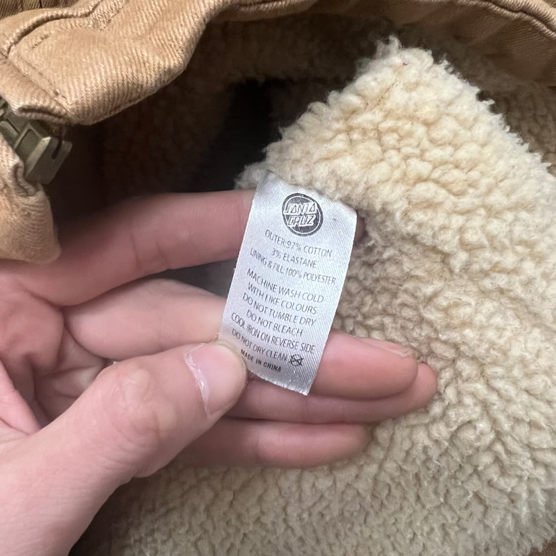 산타크루즈 코요테 쉐르파 자켓 XL 상품이미지4