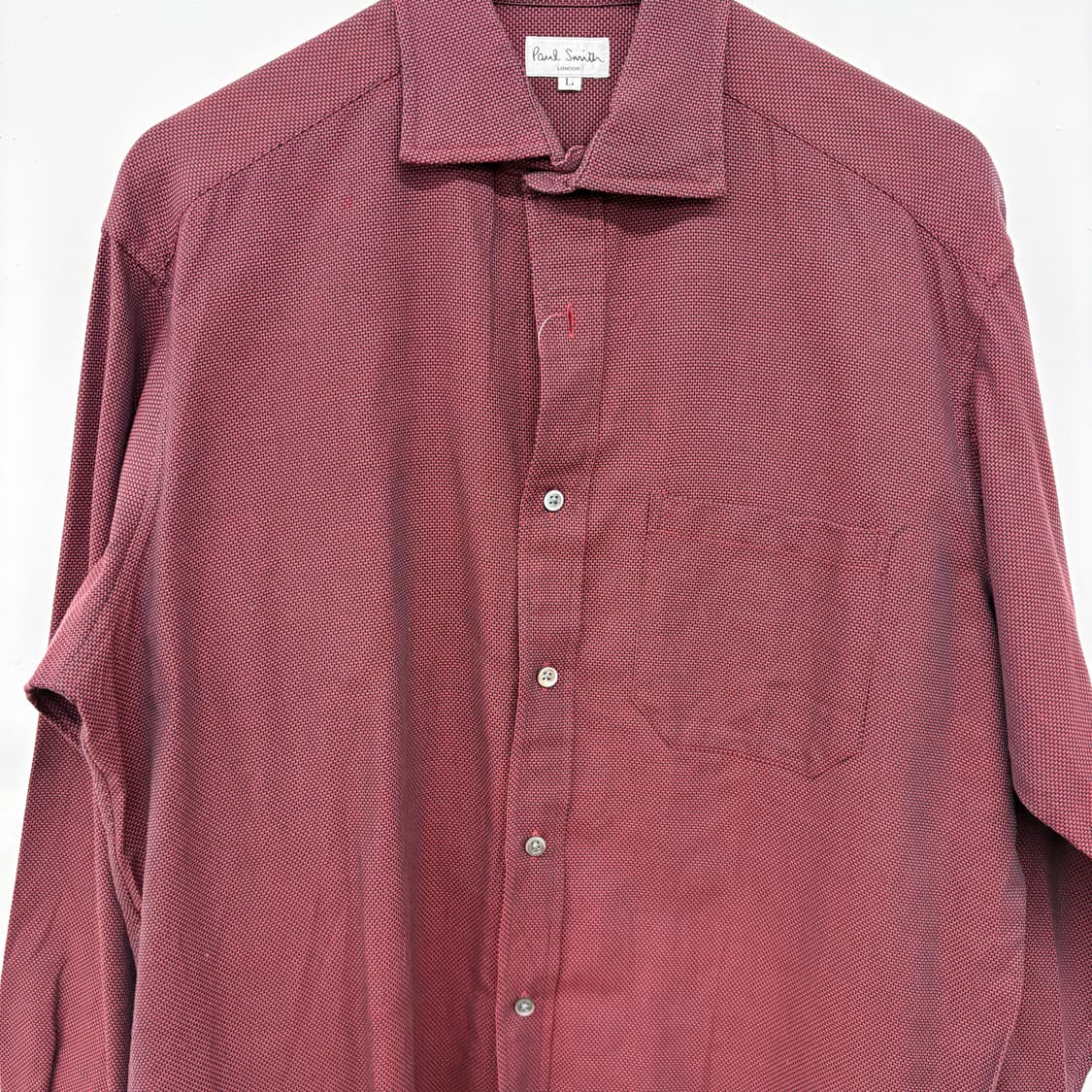 폴스미스 버건디 긴팔 셔츠 남성 L 상품이미지2