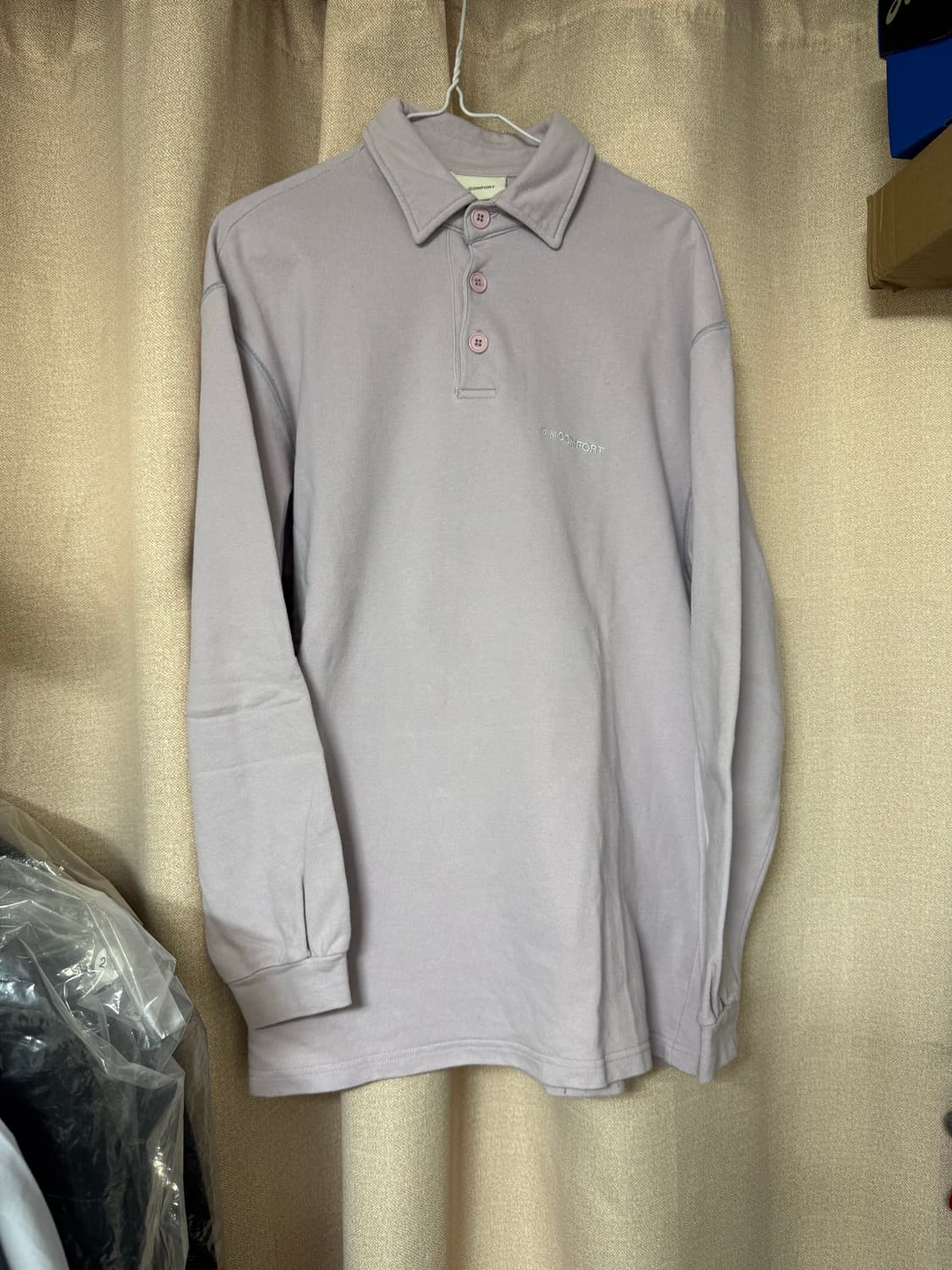 지초이컴포트 23-006 pk shirt lavender size1 상품이미지1