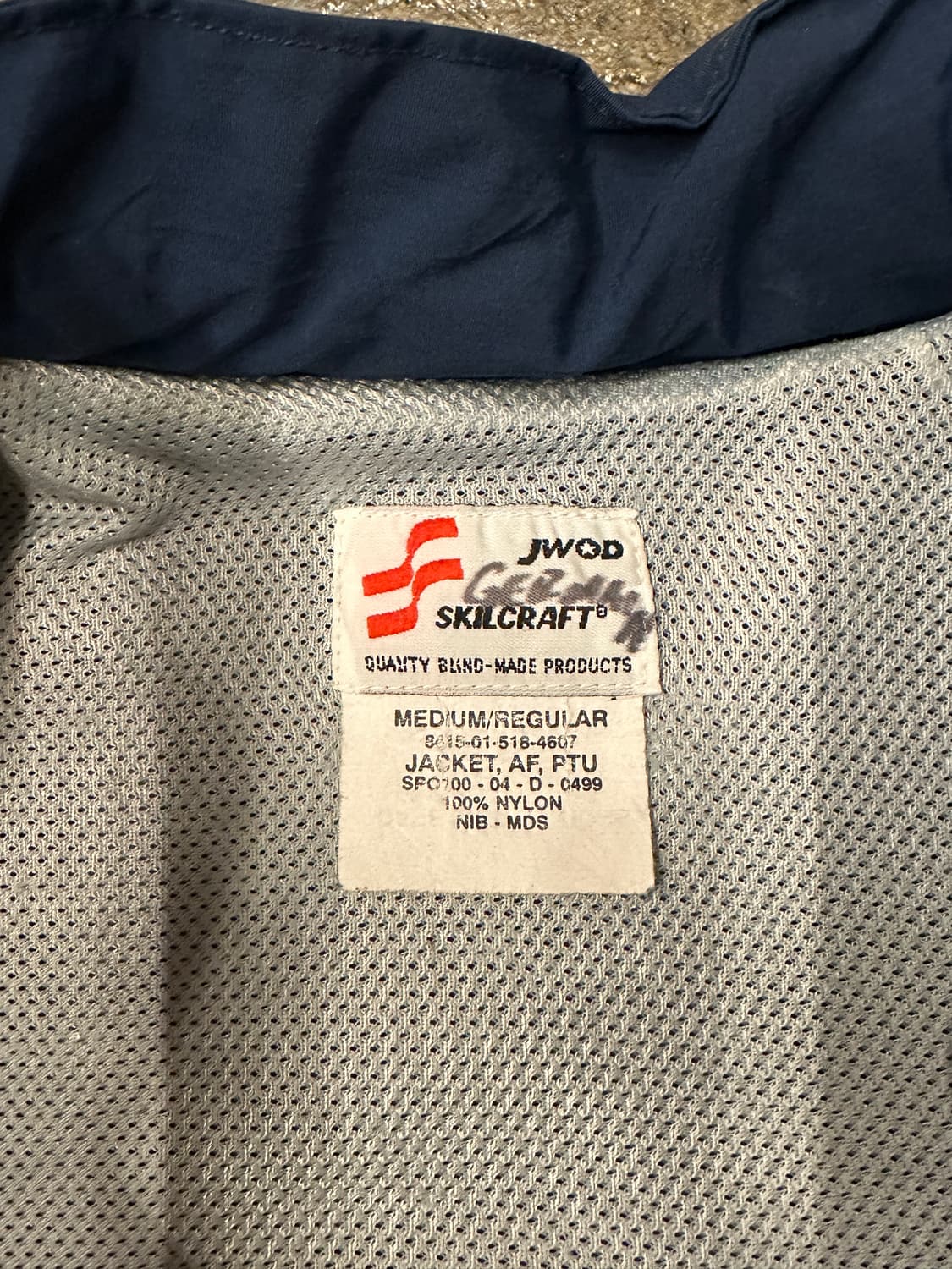 original U.S. AIR FORCE 바람막이 네이비 M 상품이미지4