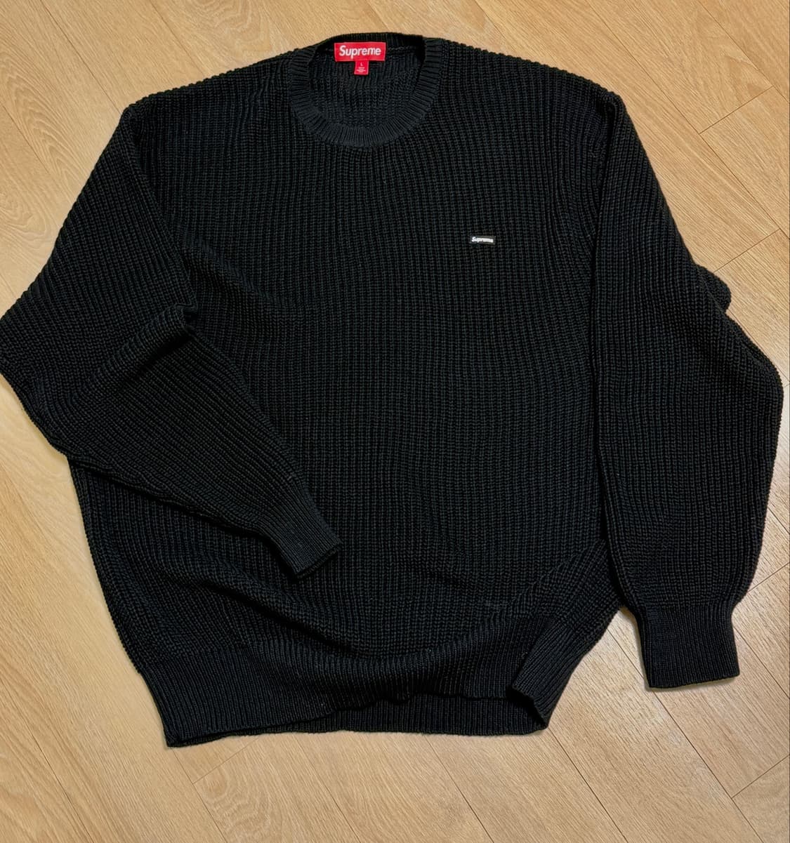 Supreme small box sweater L  슈프림 코튼 니트 상품이미지1