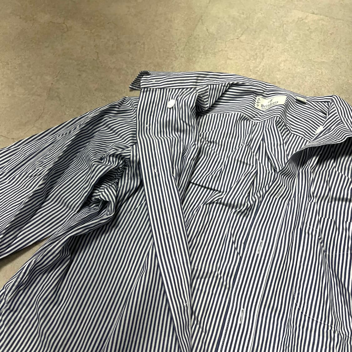 네이비 스트라이프 셔츠 상품이미지3