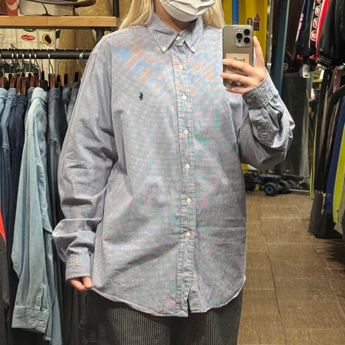 [HI] 폴로 랄프로렌 긴팔셔츠 체크 블루 상품이미지3