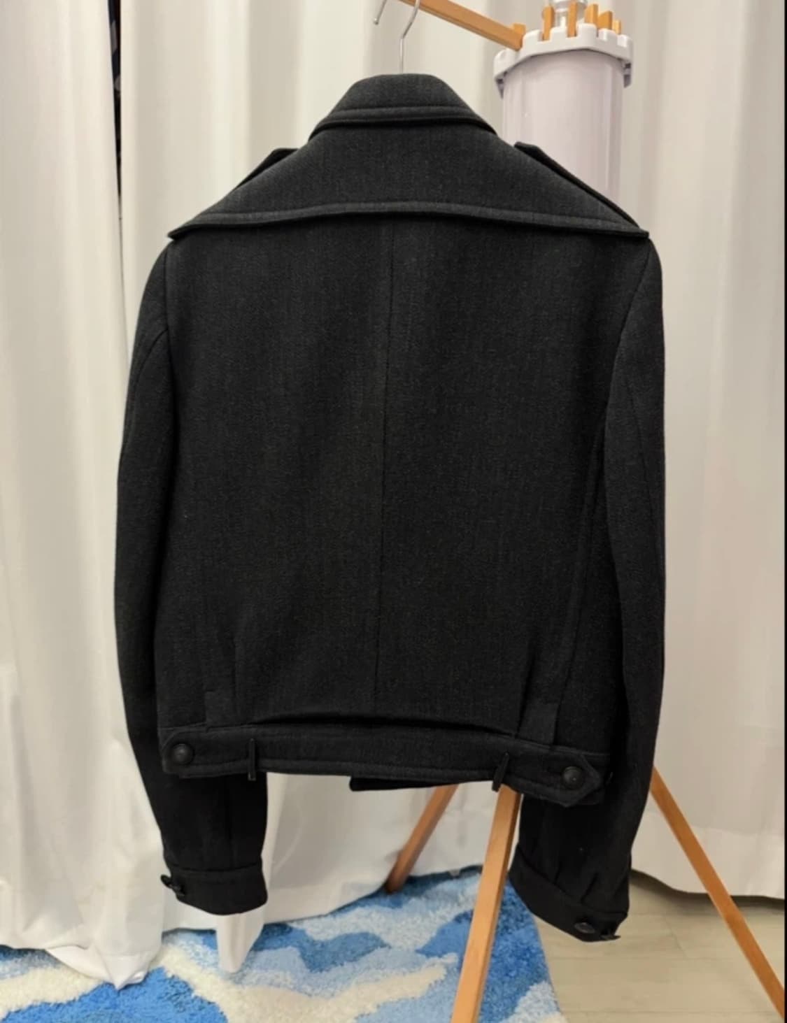 (100) 버버리프로섬 트리거 자켓 남성 다크 그레이 모직 자켓 / 솔로 상품이미지4