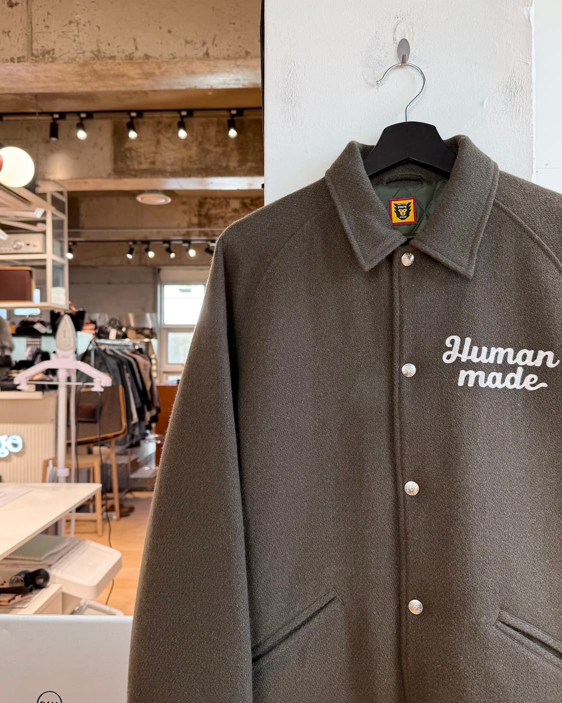 휴먼메이드 올리브 드랩 스타디움 자켓  상품이미지4