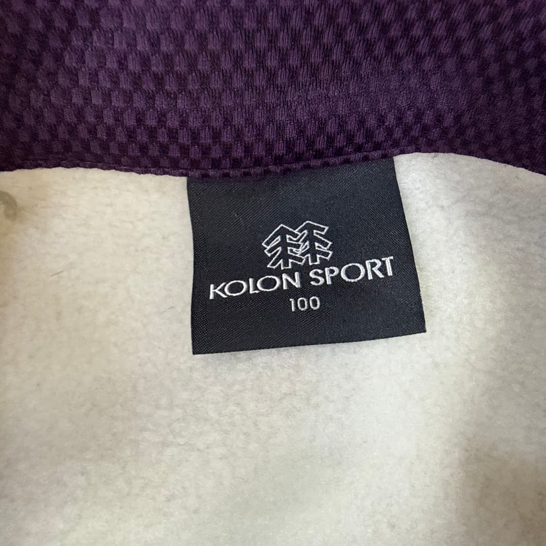 100 코오롱 여성 기모 반집업 0304T 상품이미지3