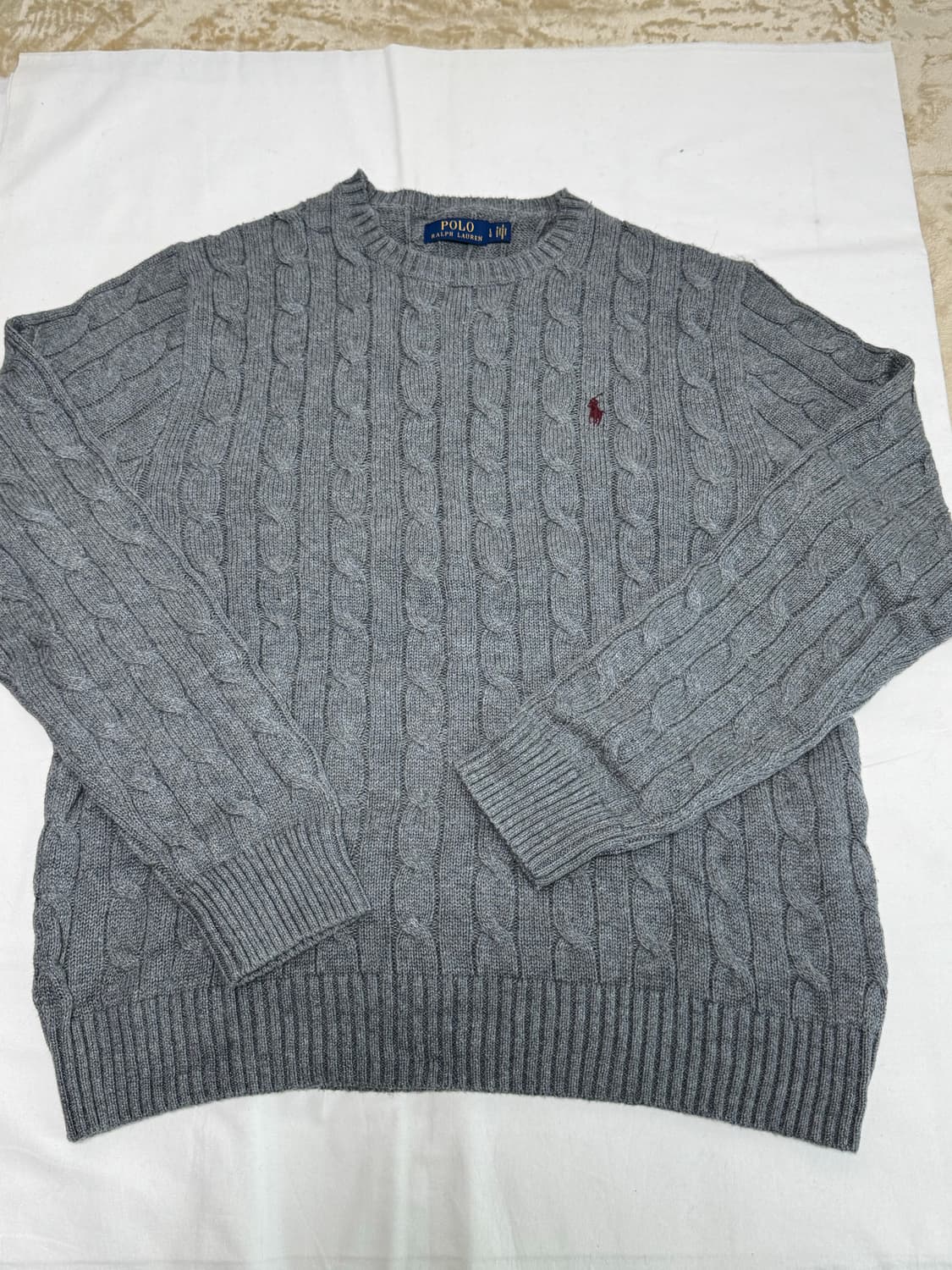 폴로 랄프로렌 / 케이블 니트 (그레이) / L 상품이미지2