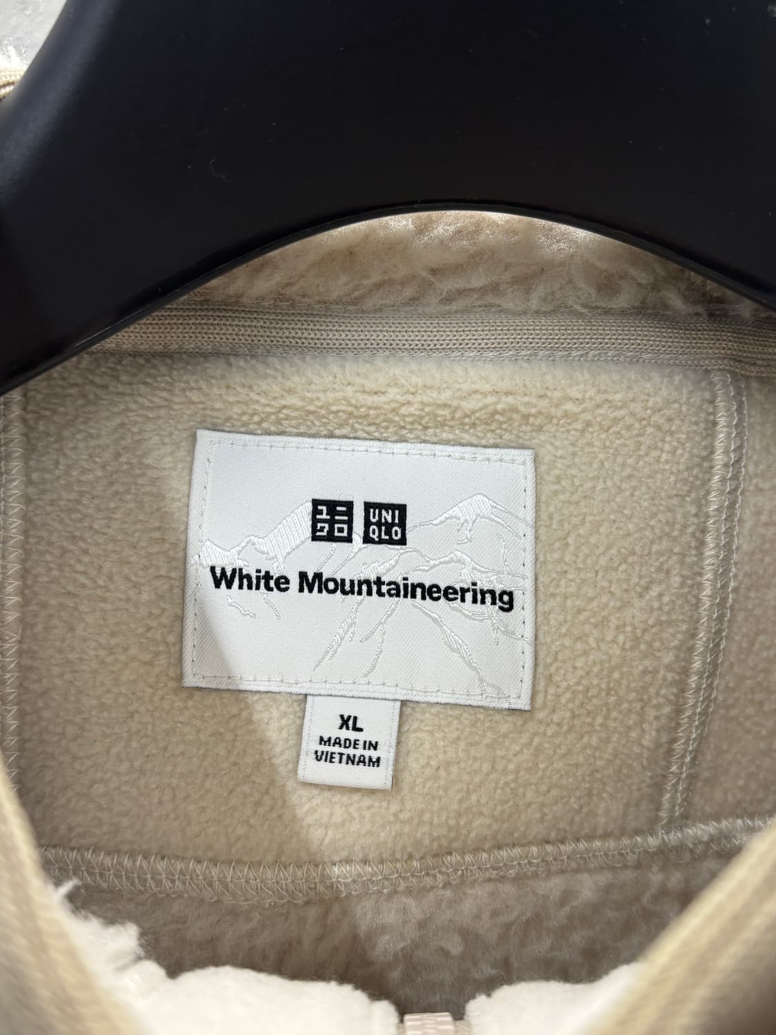 유니클로X화이트 마운티니어링 플리스 풀집 파카 내추럴 XL 상품이미지4