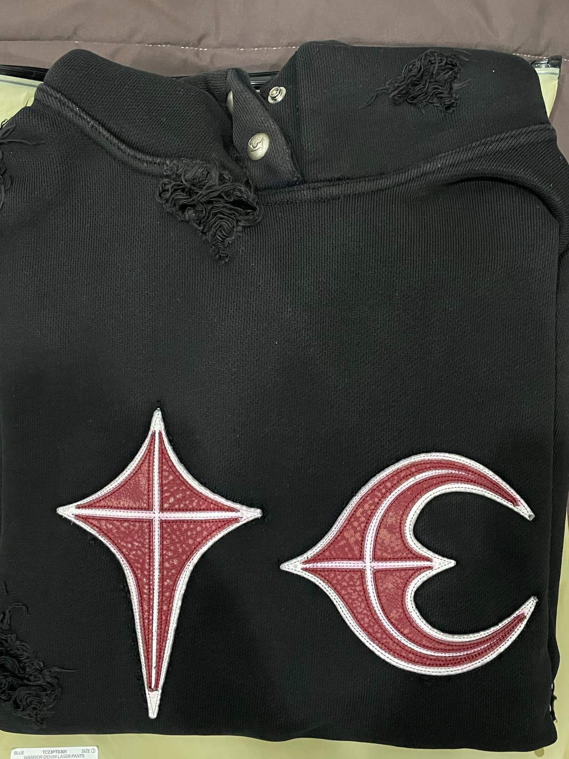 떠그클럽 락 후드 블랙 2사이즈 (새상품) 상품이미지2