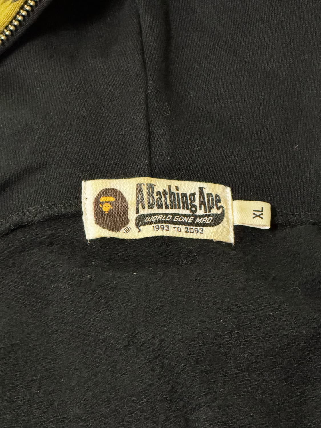 베이프 샤크후드 풀집업 블랙 xl 상품이미지6