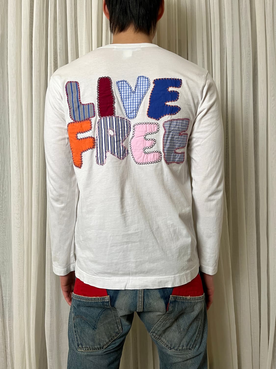 꼼데가르송 24aw 백 패치 롱슬리브 티 comme des garcons 상품이미지8