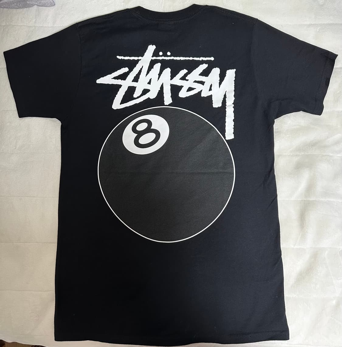 스투시 8볼 피그먼트 다이드 티셔츠 블랙 상품이미지3