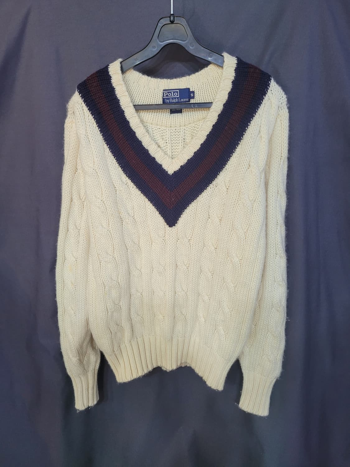 Ralph Lauren 랄프로렌 레트로 빈티지 크라켓 케이블 헤비울 니트 상품이미지7