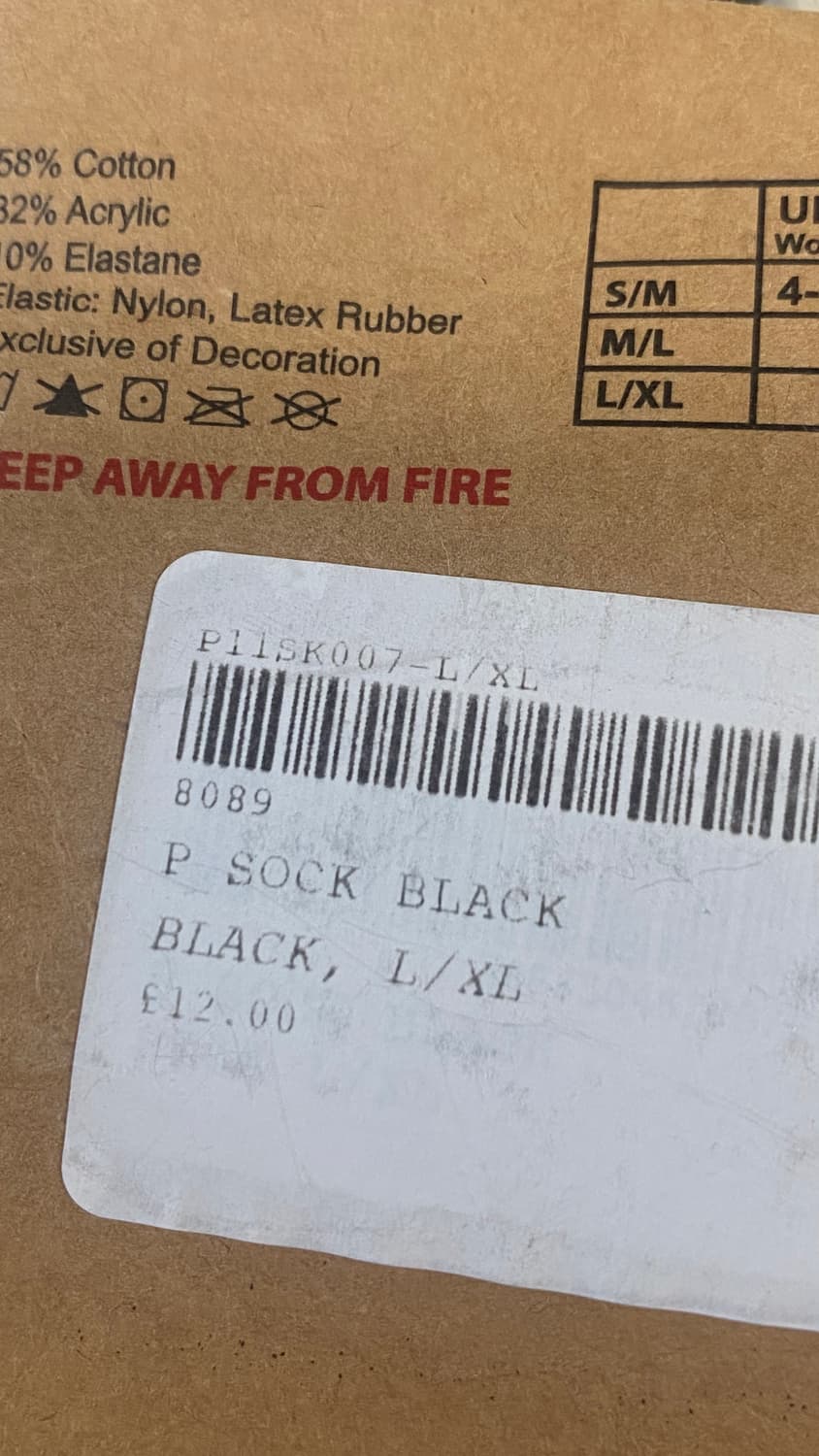 팔라스 블랙 삭스 L/XL 새상품 상품이미지4