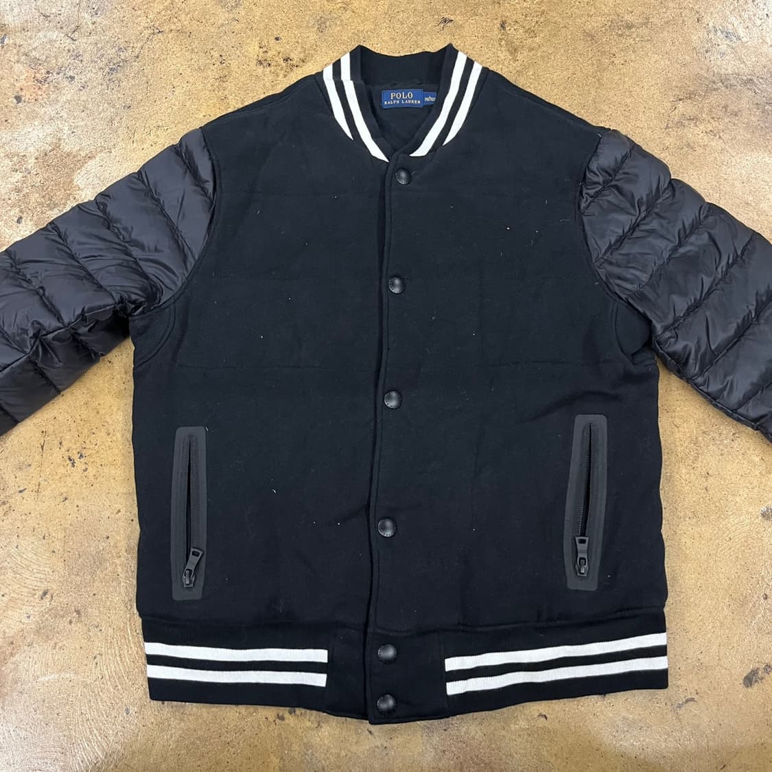 [정품/L] 폴로 랄프로렌 블랙 패딩 야구 점퍼 b17 상품이미지3