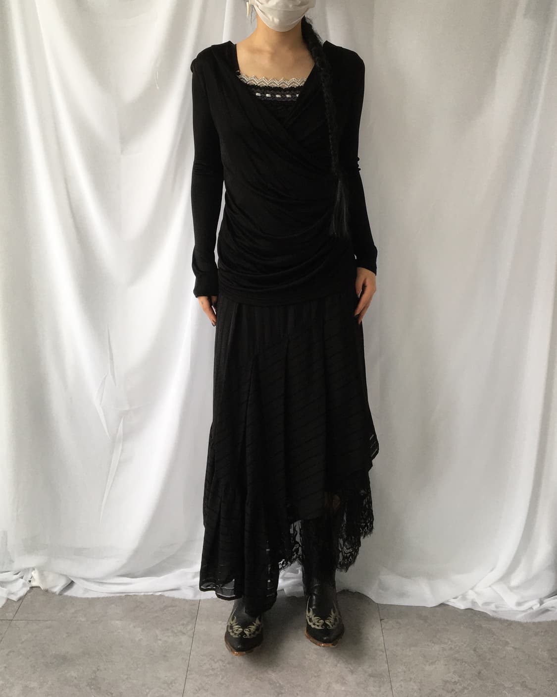 Shirring drape sleeve 상품이미지6