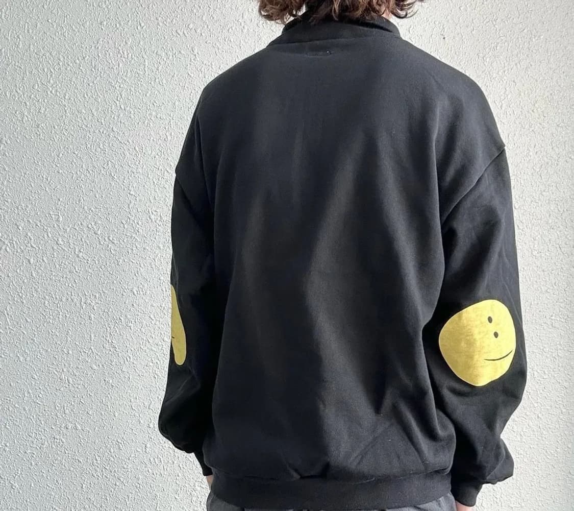 캐피탈 에코 플리스 크루넥 스웨트셔츠 스마일 패치 5size 상품이미지1