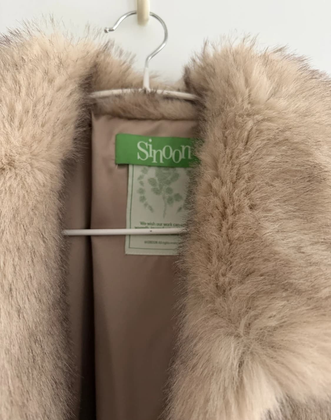 시눈 퍼 자켓 애쉬브라운 상품이미지3