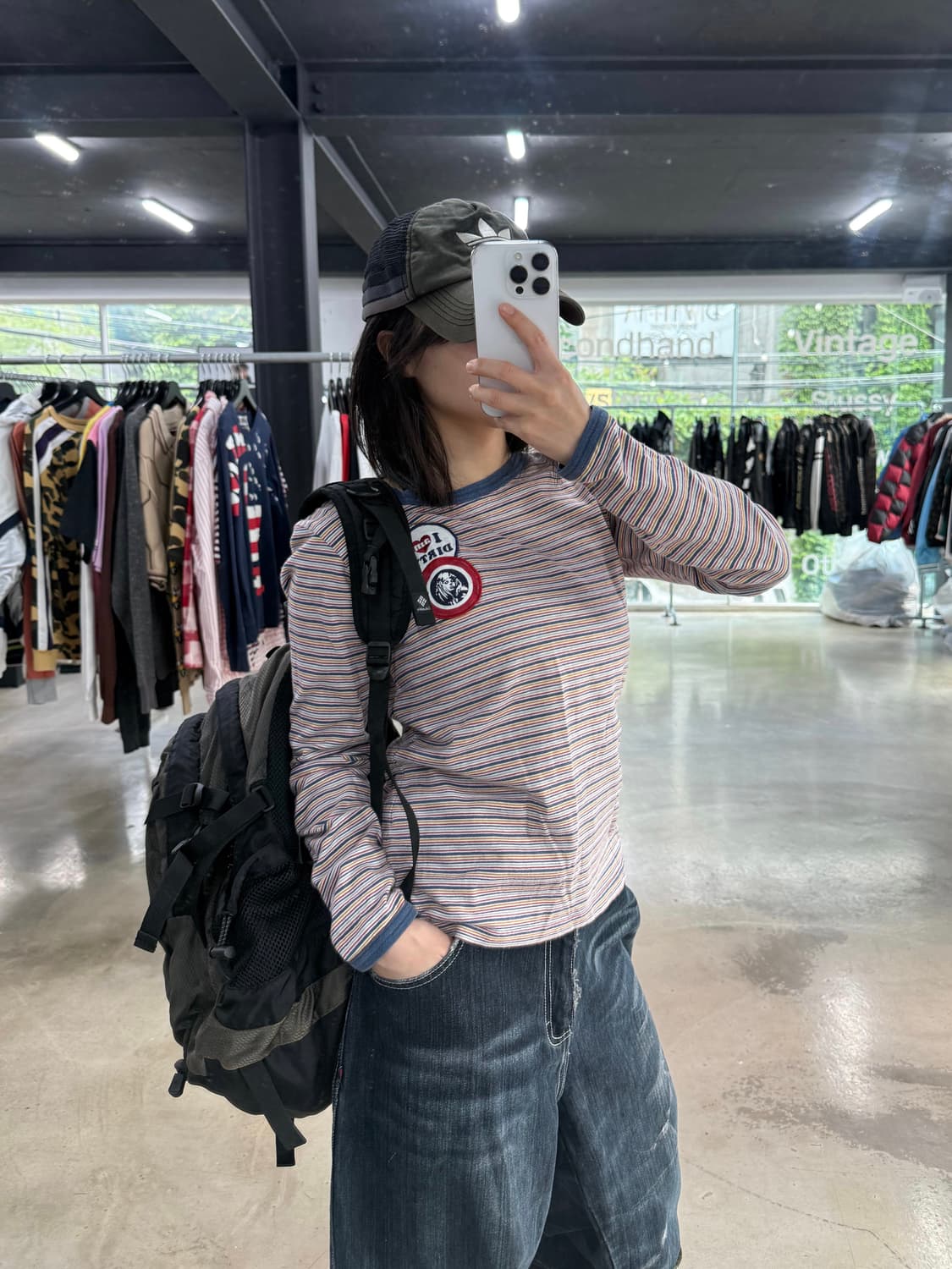 히스테릭 글래머 단가라 패치 롱슬리브 상품이미지2